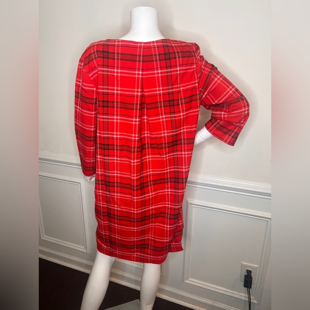 Trina Turk Plaid Versed Shift Dress , Sz. XL - Picture 11 of 15